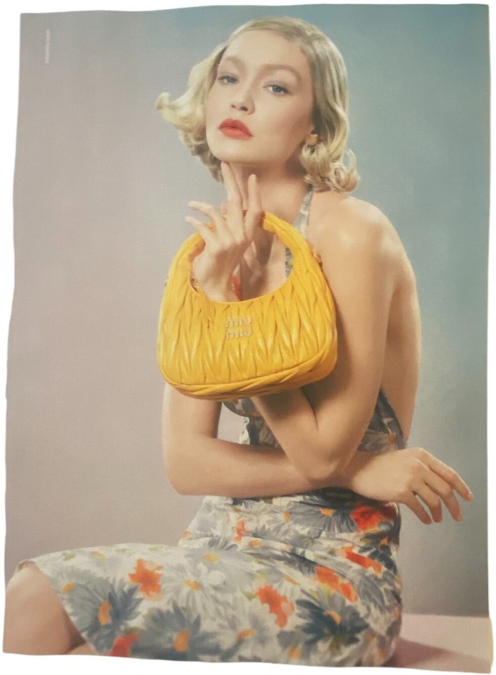 Miu Miu Print Ad Campaign Spring 2024 8x10 Van Cleef & Arpels Original Magazine